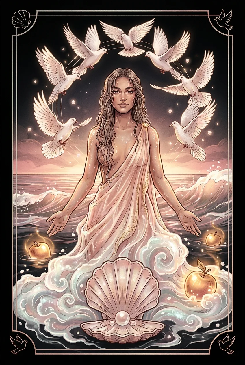 The Aphrodite goddess card