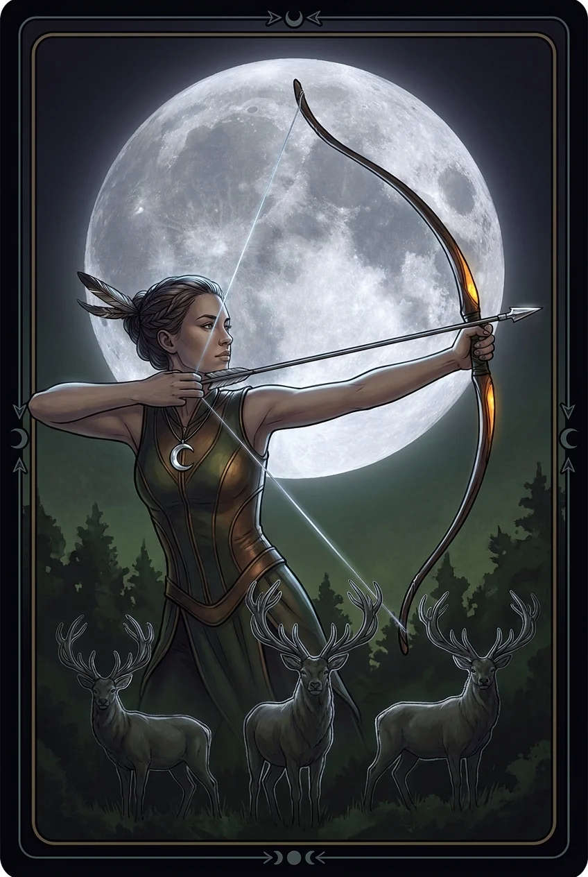 The Artemis goddess card