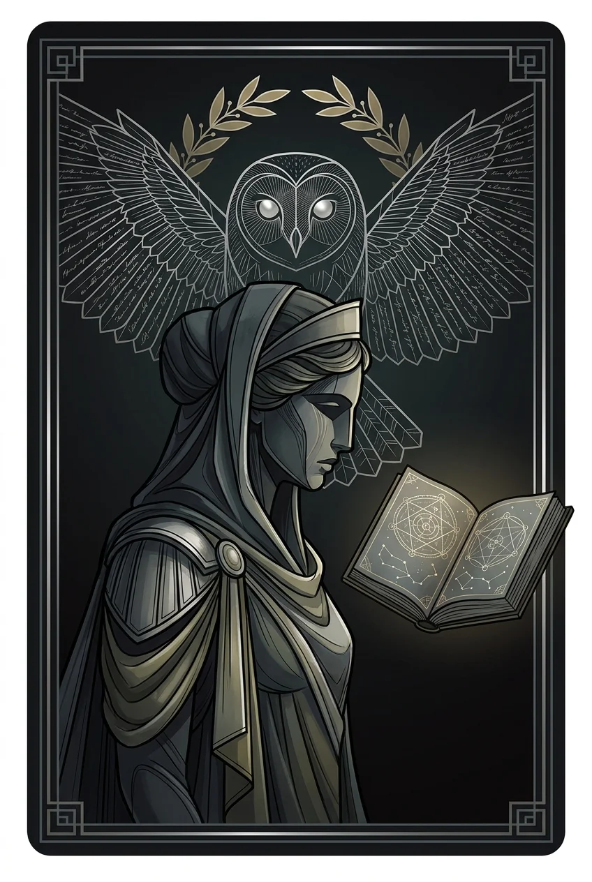 The Athena goddess card