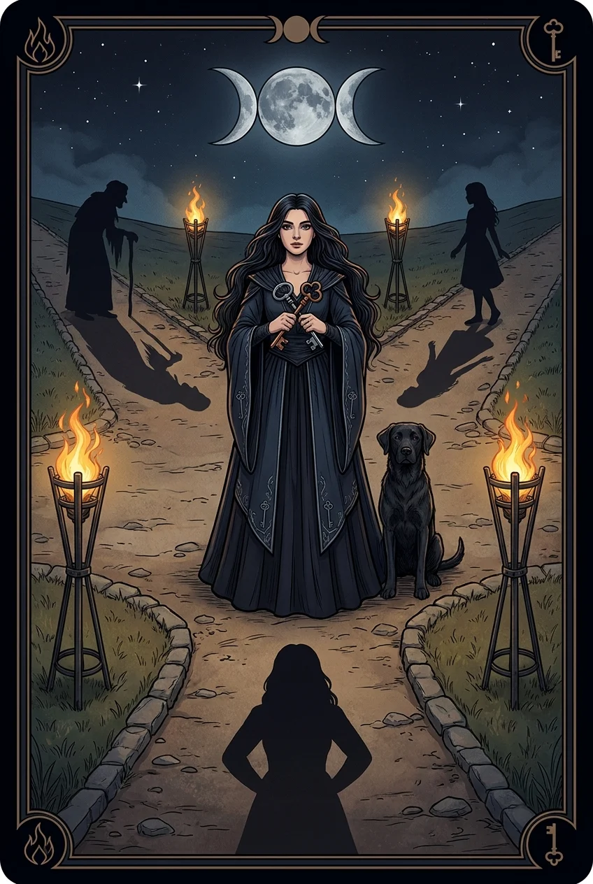 The Hecate goddess card