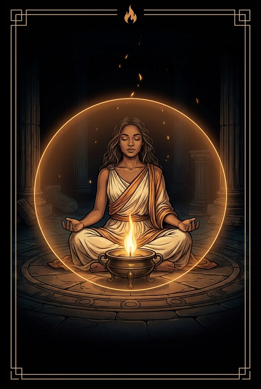 The Hestia goddess card