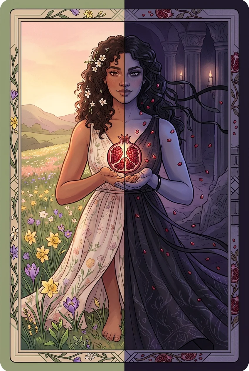 The Persephone goddess card