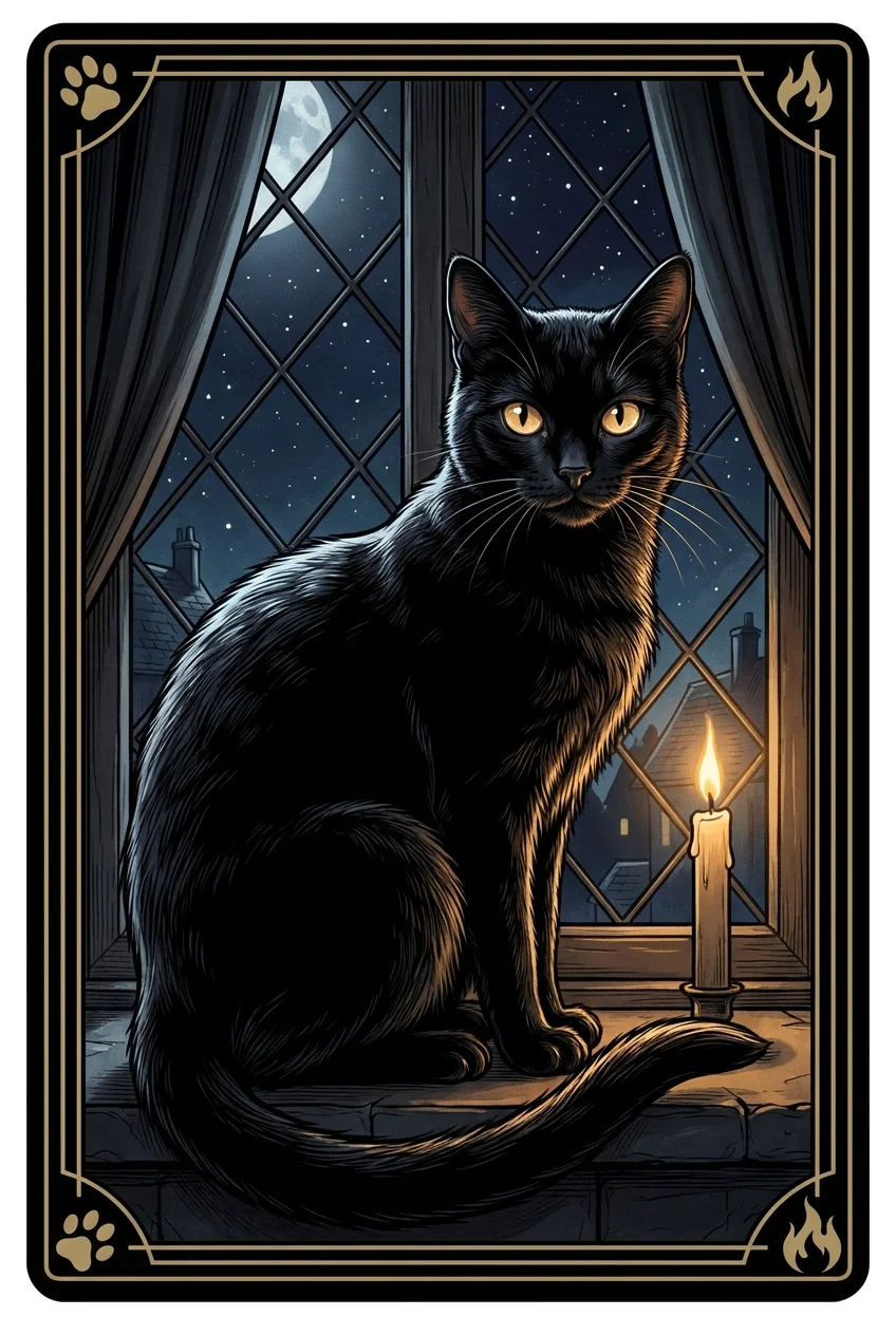 Cat spirit animal card