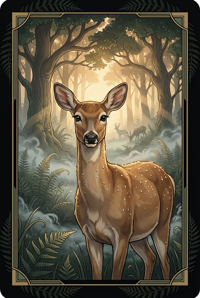 Deer spirit animal card