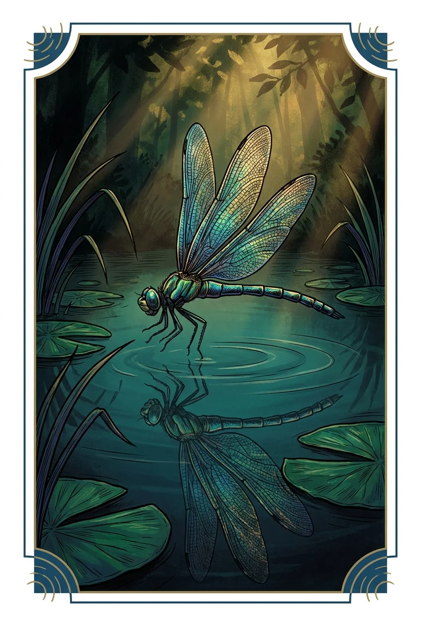 Dragonfly spirit animal card