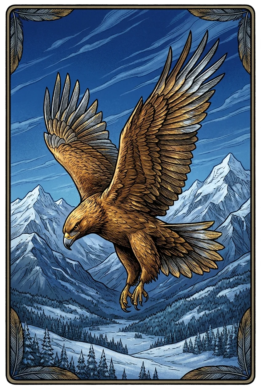Eagle spirit animal card