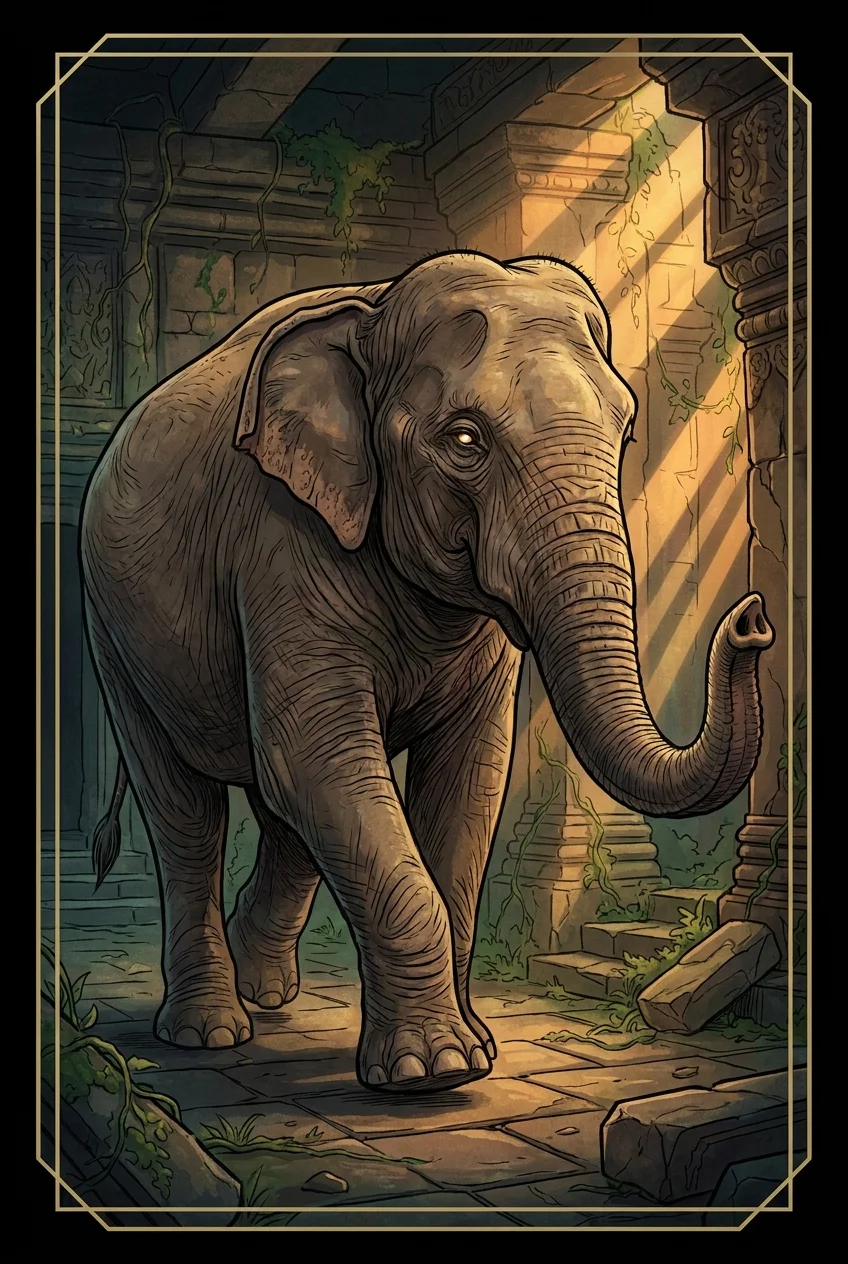 Elephant spirit animal card
