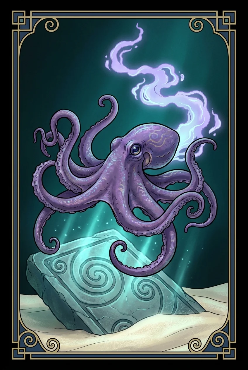 Octopus spirit animal card