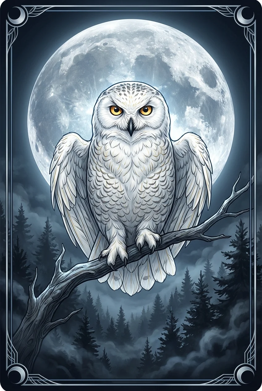 Owl spirit animal card