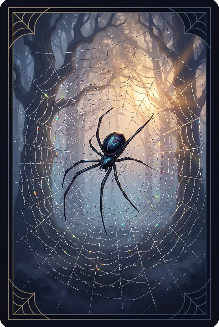 Spider spirit animal card