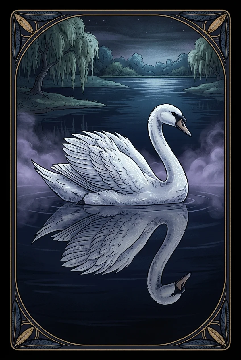 Swan spirit animal card